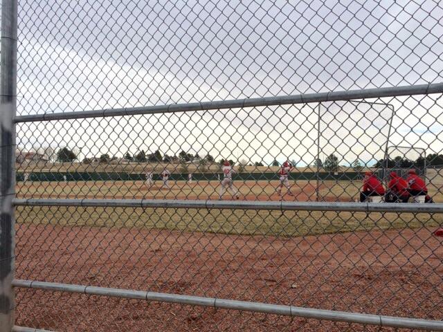 The RJHS baseball team gets in a scrimmage in preparation for the upcoming season.