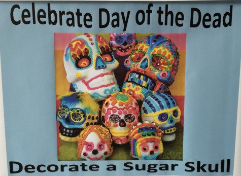 Decorate a sugar skull in the library to celebrate Dia de los Muertos.