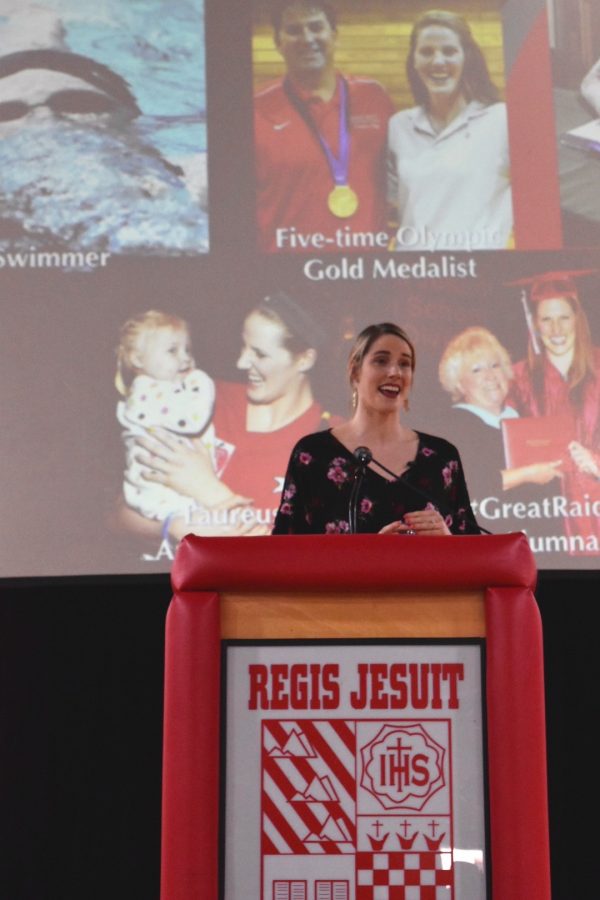 Missy Franklin 13 Vists Alma Mater