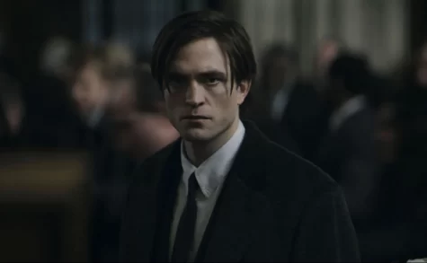Robbert Pattinson is shown in this new slim, and dark representation of the new Batman.
