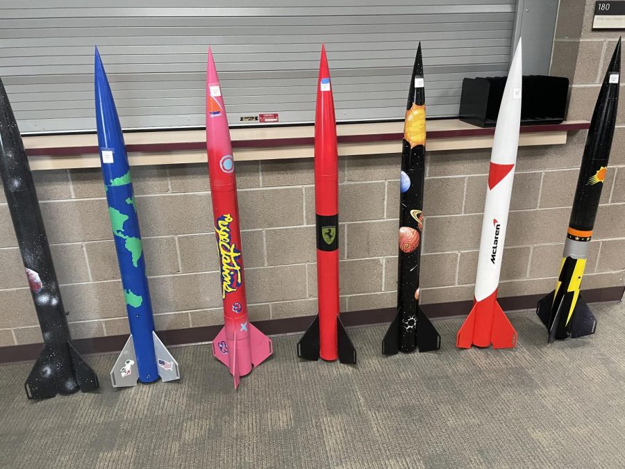 Rockets created by the introduction to rocket science class