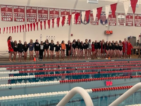 Regis Jesuit Girls Swim and Dive vs Heritage High School