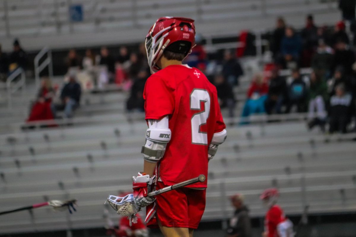 Attack Austin Ryan '27 eager to start the game.